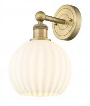 Innovations Lighting 616-1W-BB-G1217-8WV - White Venetian - 1 Light - 8 inch - Brushed Brass - Sconce