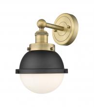  616-1W-BB-HFS-61-BK - Edison - 1 Light - 7 inch - Brushed Brass - Sconce