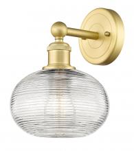  616-1W-SG-G555-8CL - Ithaca - 1 Light - 8 inch - Satin Gold - Sconce