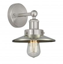  616-1W-SN-M2-SN - Railroad - 1 Light - 8 inch - Brushed Satin Nickel - Sconce