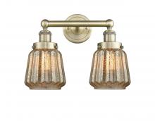  616-2W-AB-G146 - Chatham - 2 Light - 16 inch - Antique Brass - Bath Vanity Light