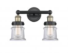  616-2W-BAB-G182S - Canton - 2 Light - 14 inch - Black Antique Brass - Bath Vanity Light