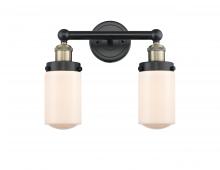  616-2W-BAB-G311 - Dover - 2 Light - 14 inch - Black Antique Brass - Bath Vanity Light