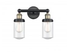  616-2W-BAB-G314 - Dover - 2 Light - 14 inch - Black Antique Brass - Bath Vanity Light