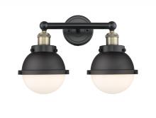  616-2W-BAB-HFS-61-BK - Edison - 2 Light - 16 inch - Black Antique Brass - Bath Vanity Light