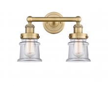  616-2W-BB-G182S - Canton - 2 Light - 14 inch - Brushed Brass - Bath Vanity Light