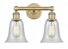  616-2W-BB-G2812 - Hanover - 2 Light - 15 inch - Brushed Brass - Bath Vanity Light