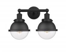  616-2W-BK-HFS-62-BK - Hampden - 2 Light - 16 inch - Matte Black - Bath Vanity Light