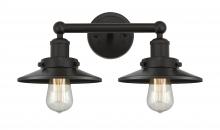  616-2W-OB-M5-OB - Railroad - 2 Light - 17 inch - Oil Rubbed Bronze - Bath Vanity Light