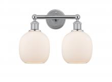  616-2W-PC-G101 - Belfast - 2 Light - 15 inch - Polished Chrome - Bath Vanity Light