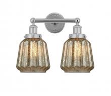  616-2W-PC-G146 - Chatham - 2 Light - 16 inch - Polished Chrome - Bath Vanity Light