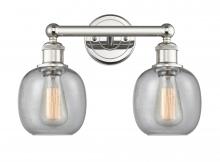  616-2W-PN-G104 - Belfast - 2 Light - 15 inch - Polished Nickel - Bath Vanity Light