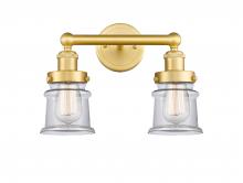  616-2W-SG-G182S - Canton - 2 Light - 14 inch - Satin Gold - Bath Vanity Light