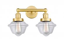  616-2W-SG-G532 - Oxford - 2 Light - 16 inch - Satin Gold - Bath Vanity Light