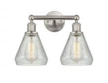  616-2W-SN-G275 - Conesus - 2 Light - 15 inch - Brushed Satin Nickel - Bath Vanity Light