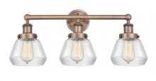  616-3W-AC-G172 - Fulton - 3 Light - 25 inch - Antique Copper - Bath Vanity Light