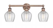  616-3W-AC-G462-6 - Norfolk - 3 Light - 24 inch - Antique Copper - Bath Vanity Light