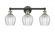  616-3W-BAB-G462-6 - Norfolk - 3 Light - 24 inch - Black Antique Brass - Bath Vanity Light