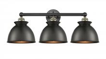  616-3W-BAB-M14-BK - Adirondack - 3 Light - 26 inch - Black Antique Brass - Bath Vanity Light