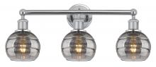  616-3W-PC-G556-6SM - Rochester - 3 Light - 24 inch - Polished Chrome - Bath Vanity Light