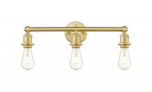  616-3W-SG - Edison - 3 Light - 20 inch - Satin Gold - Bath Vanity Light