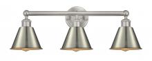  616-3W-SN-M8-SN - Smithfield - 3 Light - 25 inch - Brushed Satin Nickel - Bath Vanity Light