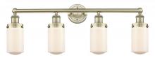  616-4W-AB-G311 - Dover - 4 Light - 32 inch - Antique Brass - Bath Vanity Light