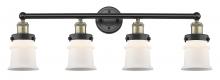  616-4W-BAB-G181S - Canton - 4 Light - 32 inch - Black Antique Brass - Bath Vanity Light