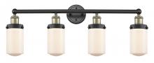  616-4W-BAB-G311 - Dover - 4 Light - 32 inch - Black Antique Brass - Bath Vanity Light