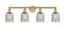  616-4W-BB-G257 - Caledonia - 4 Light - 32 inch - Brushed Brass - Bath Vanity Light