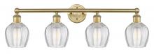  616-4W-BB-G462-6 - Norfolk - 4 Light - 33 inch - Brushed Brass - Bath Vanity Light