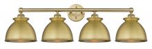  616-4W-BB-M14-BB - Adirondack - 4 Light - 35 inch - Brushed Brass - Bath Vanity Light