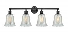  616-4W-BK-G2811 - Hanover - 4 Light - 33 inch - Matte Black - Bath Vanity Light