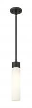  617-1S-BK-G617-11SWH - Boreas - 1 Light - 3 inch - Matte Black - Stem Hung - Mini Pendant