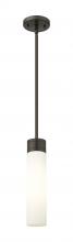  617-1S-OB-G617-11SWH - Boreas - 1 Light - 3 inch - Oil Rubbed Bronze - Stem Hung - Mini Pendant