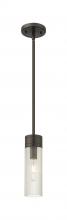  617-1S-OB-G617-8SCL - Boreas - 1 Light - 3 inch - Oil Rubbed Bronze - Stem Hung - Mini Pendant