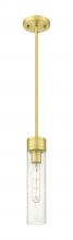  617-1S-SG-G617-11SDY - Boreas - 1 Light - 3 inch - Satin Gold - Stem Hung - Mini Pendant