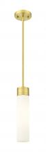  617-1S-SG-G617-11SWH - Boreas - 1 Light - 3 inch - Satin Gold - Stem Hung - Mini Pendant