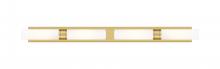  617L-4W-BB-G617-11WH - Boreas - 4 Light - 51 inch - Brushed Brass - Bath Vanity Light