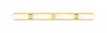  617L-4W-SG-G617-11SWH - Boreas - 4 Light - 51 inch - Satin Gold - Bath Vanity Light