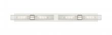  617L-4W-SN-G617-11SCL - Boreas - 4 Light - 51 inch - Satin Nickel - Bath Vanity Light