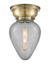 Innovations Lighting 623-1F-AB-G165-LED - Geneseo - 1 Light - 7 inch - Antique Brass - Flush Mount