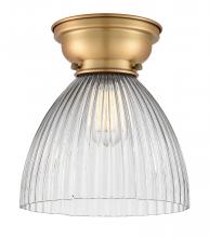  623-1F-BB-G222-LED - Seneca Falls - 1 Light - 10 inch - Brushed Brass - Flush Mount