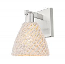 Innovations Lighting 716-1W-SN-NBD-75-NAT - Bristol Natural - 1 Light - 6 inch - Brushed Satin Nickel - Sconce