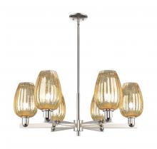 Innovations Lighting 716-6CR-PN-G457-6ME - Preston - 6 Light - 24 inch - Polished Nickel - Chandelier