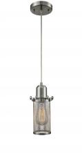  900-1P-SN-CE219-SN-LED - Quincy Hall - 1 Light - 5 inch - Brushed Satin Nickel - Cord hung - Mini Pendant