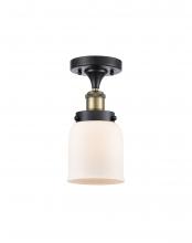  916-1C-BAB-G51-LED - Bell - 1 Light - 5 inch - Black Antique Brass - Semi-Flush Mount