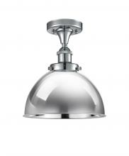  916-1C-PC-MFD-10-PC-LED - Derby - 1 Light - 10 inch - Polished Chrome - Semi-Flush Mount