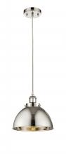  916-1P-PN-MFD-10-PN-LED - Derby - 1 Light - 10 inch - Polished Nickel - Cord hung - Mini Pendant