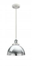  916-1P-WPC-MFD-10-PC-LED - Derby - 1 Light - 10 inch - White Polished Chrome - Cord hung - Mini Pendant